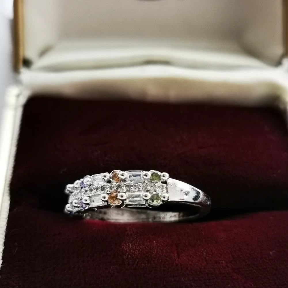Multi stoned  ring - Picture 4 of 6